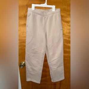 Aritzia Cozy Fleece Pants in Soft Beige